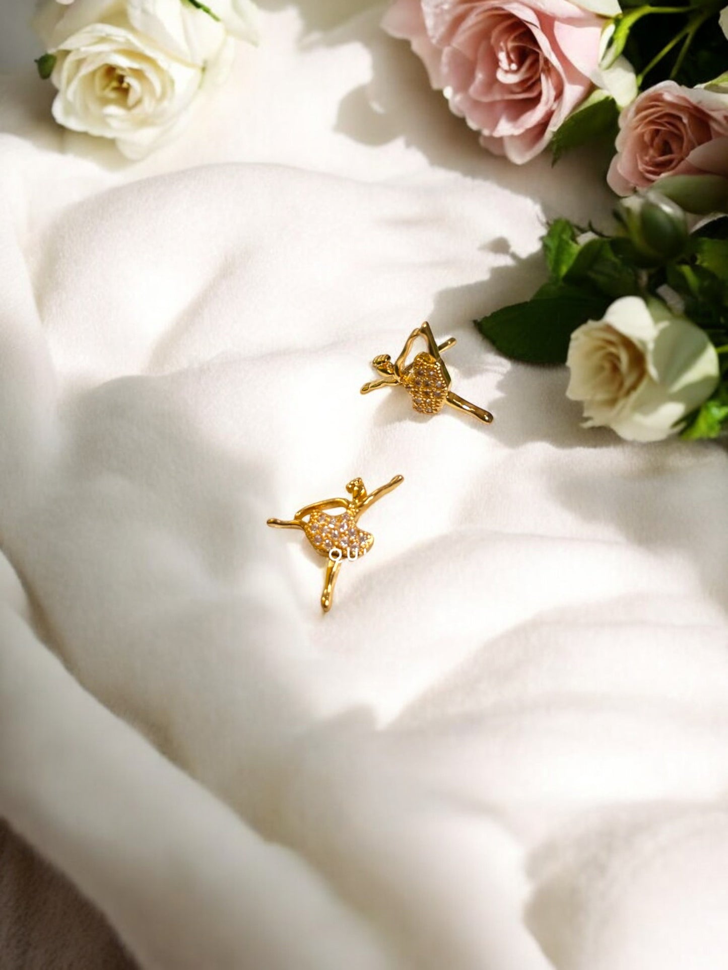 Ballerina AD Stone Ear Studs