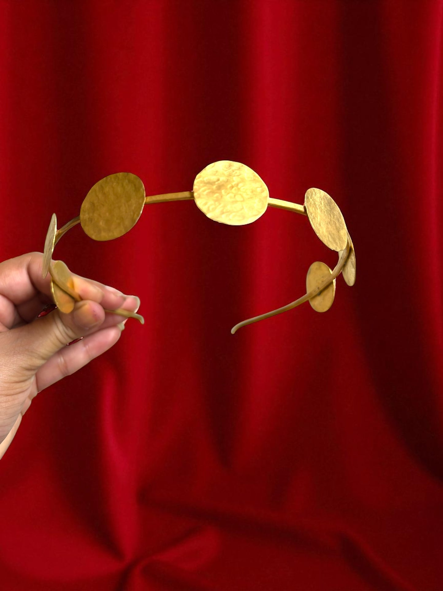 Devayana Coins Brass Hair Band Accessory