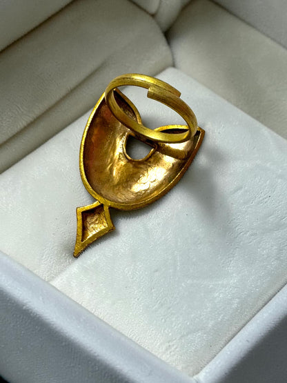 Elara Premium Sculptural Brass Ring