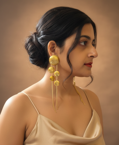 Clockwork Brass Dangler Earrings