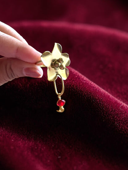Bangaliana Flower Brass Ring
