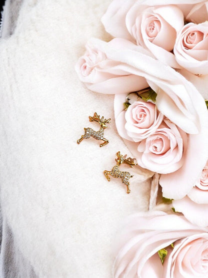 O Deer AD Stone Ear Studs