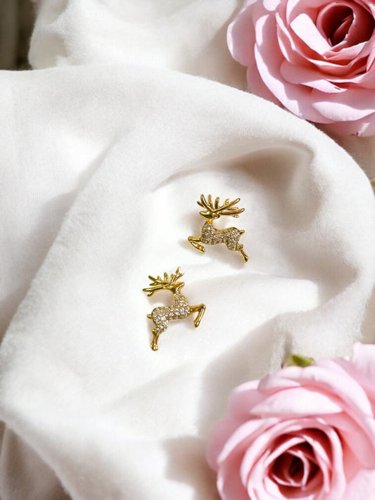 O Deer AD Stone Ear Studs