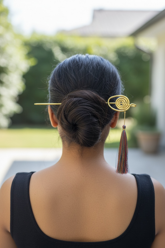 Korean Binyeo Brass Hair Pin Accessory