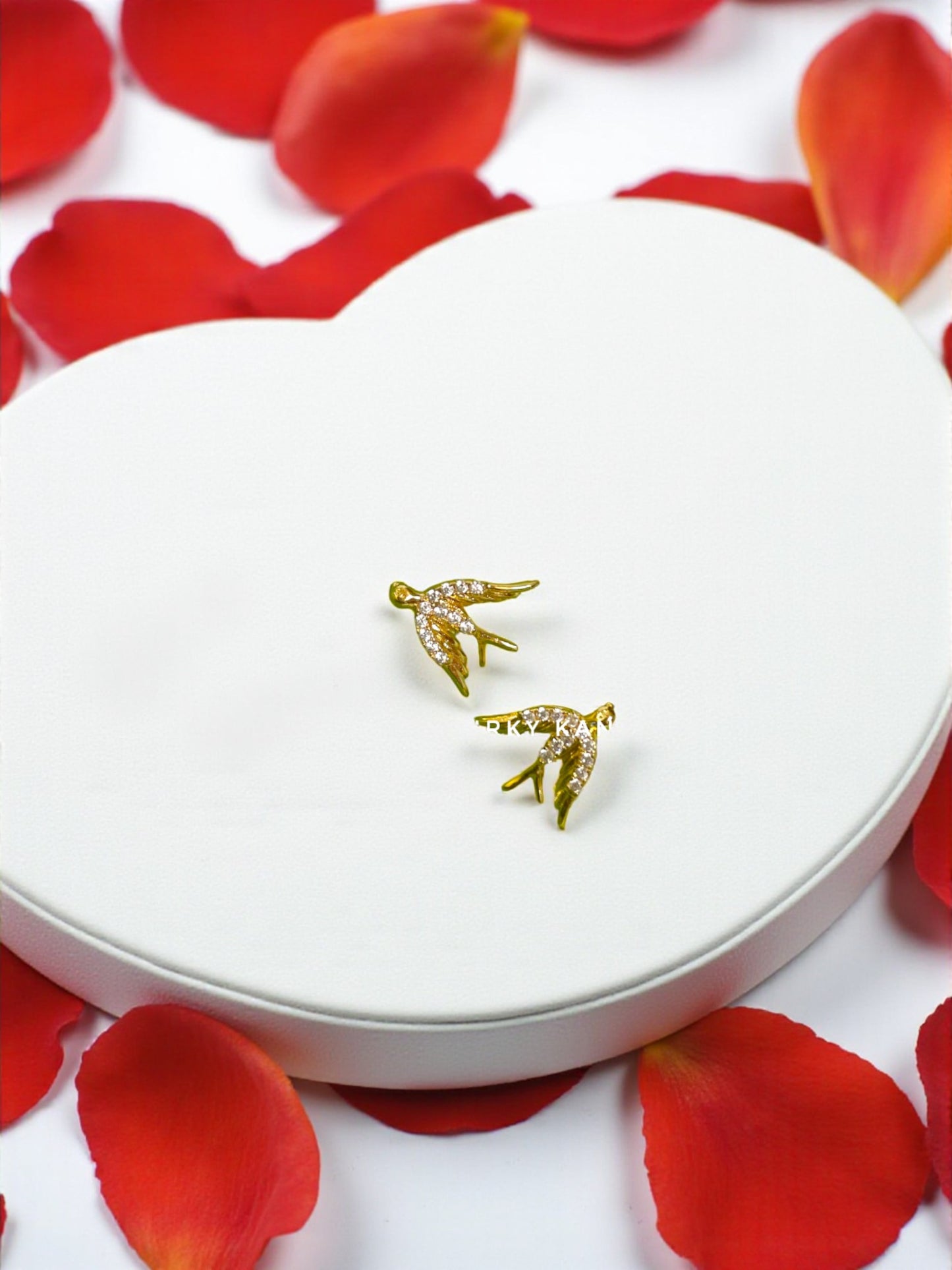 Mocking Bird AD Stone Ear Studs