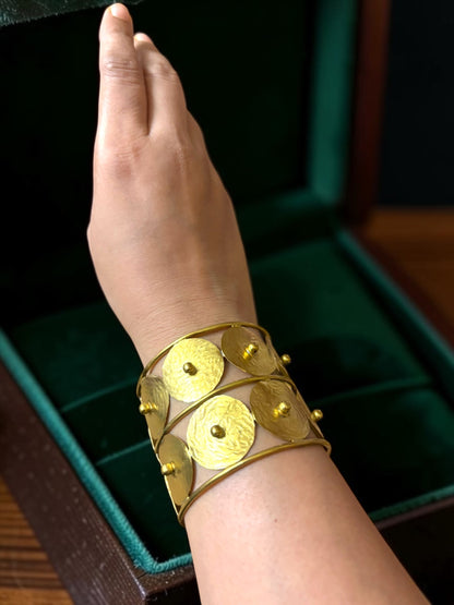 Circle of Life Brass Cuff Bracelet