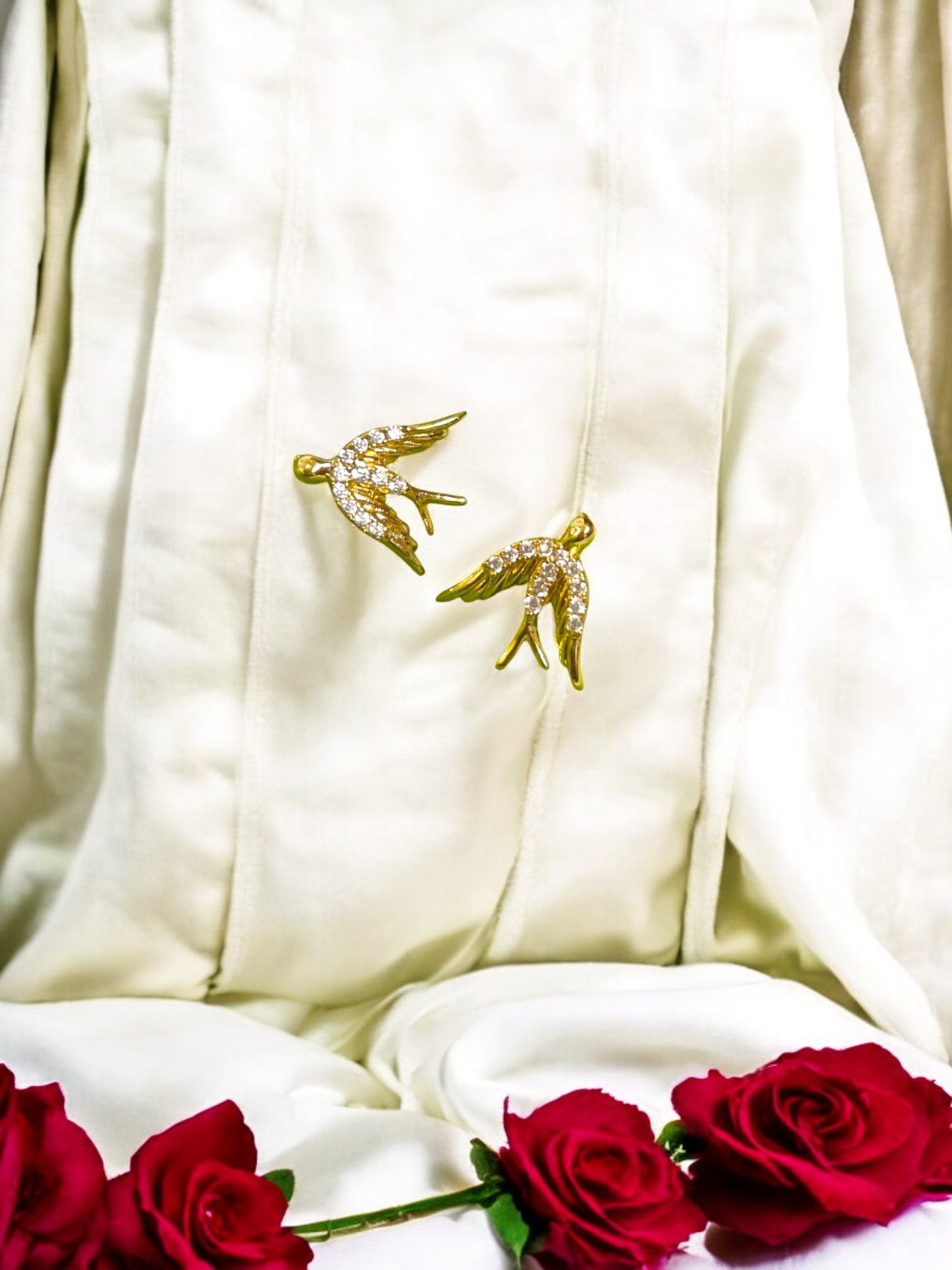 Mocking Bird AD Stone Ear Studs