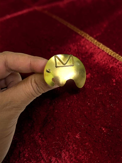 Baby Elephant Brass Ring