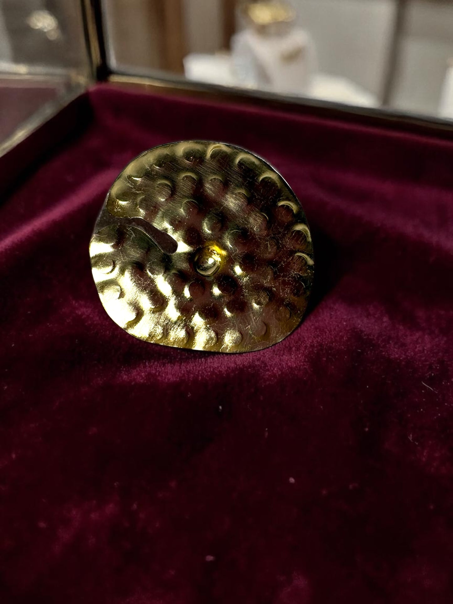 Lotus Leaf Brass Ring