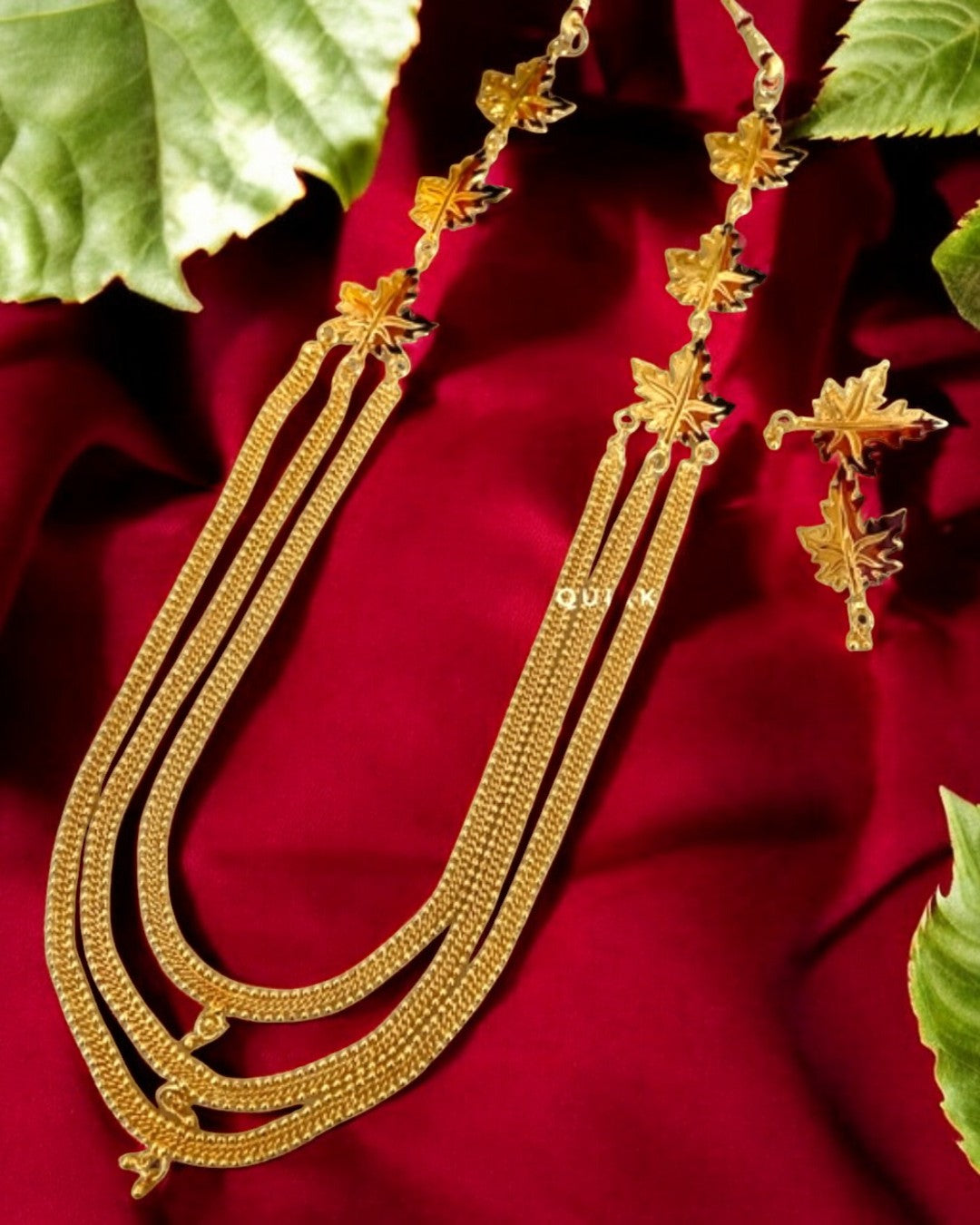 MAPLE 3-CHAIN LONG NECKLACE SET
