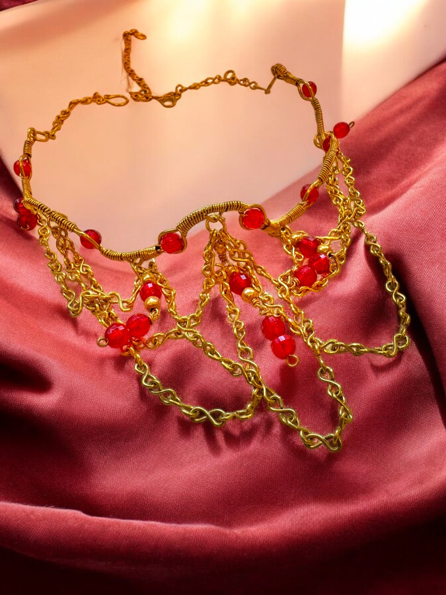 queen-victoria-red-beaded-brass-choker-necklace