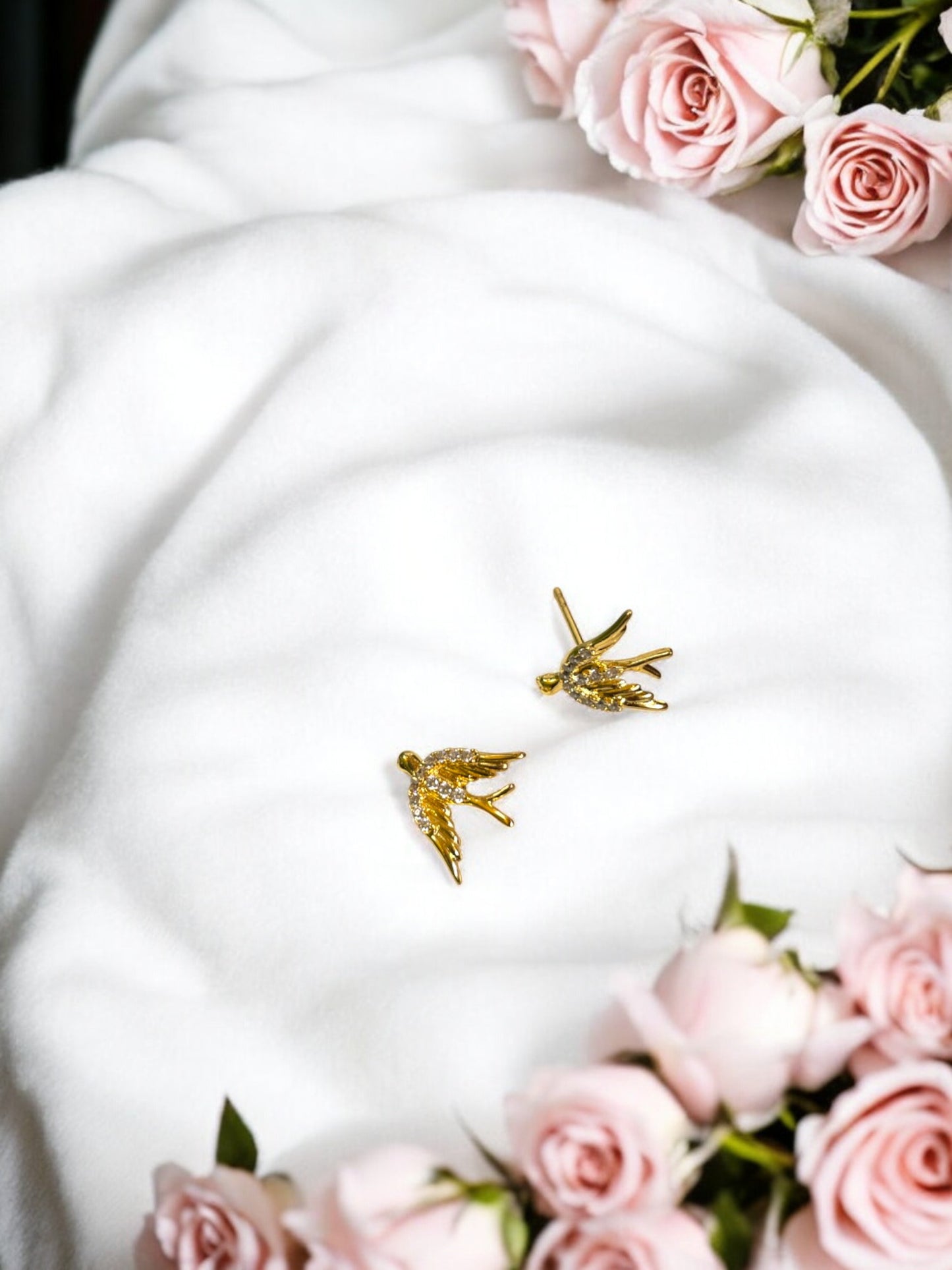 Mocking Bird AD Stone Ear Studs