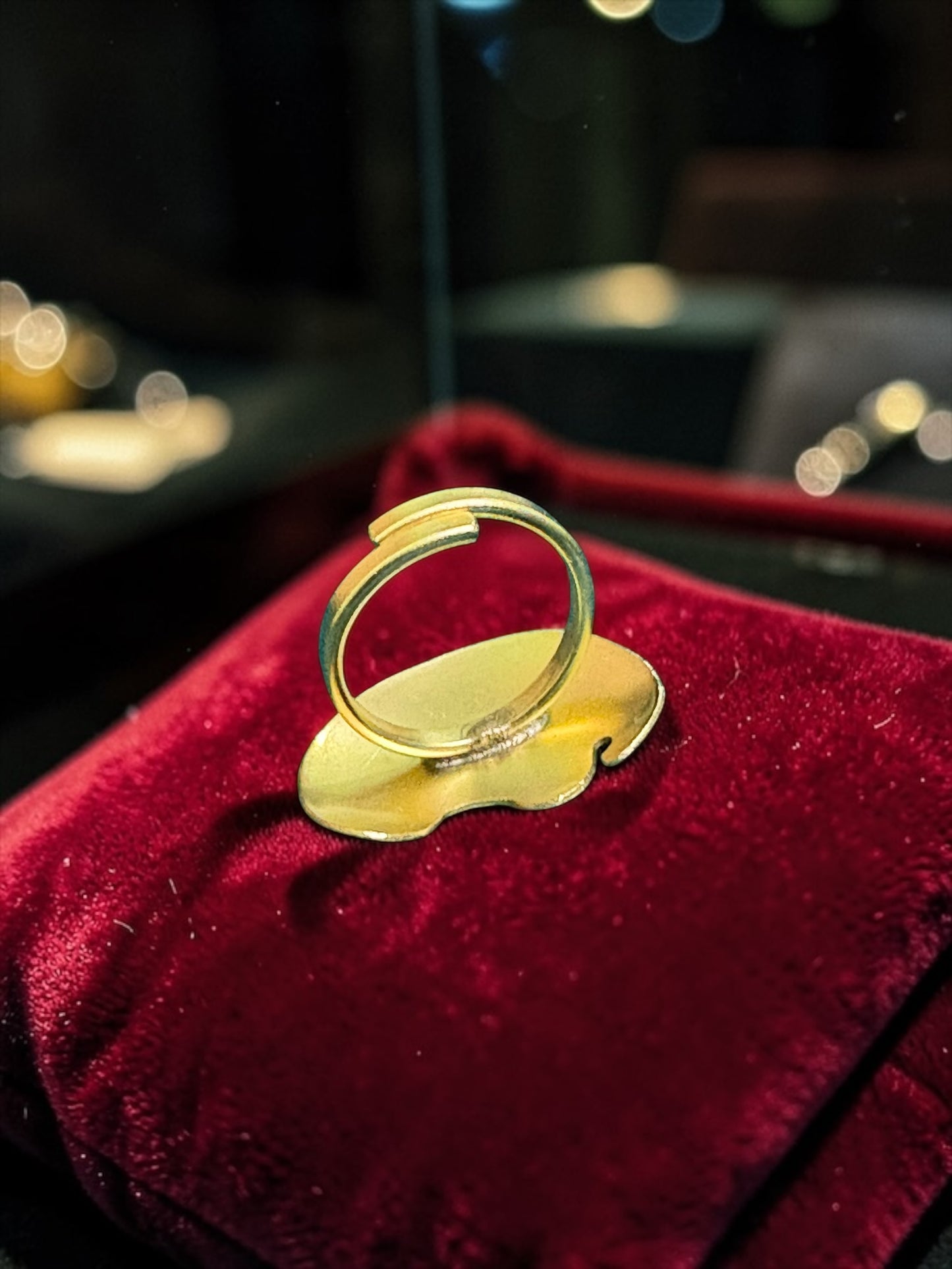 Baby Elephant Brass Ring