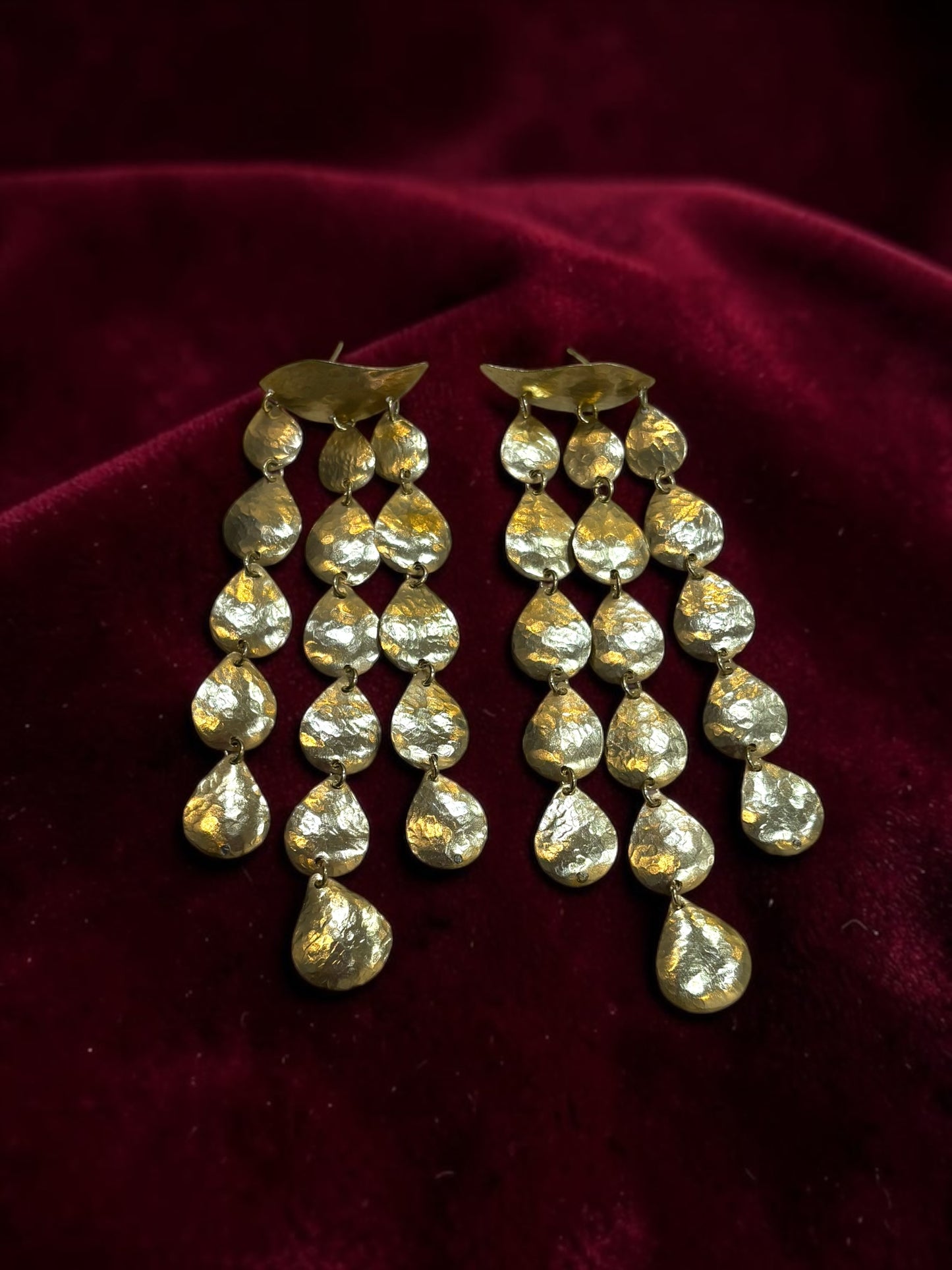 Queen Cleopatra Brass Dangler Earrings