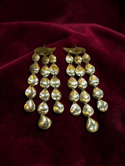 Queen Cleopatra Brass Dangler Earrings