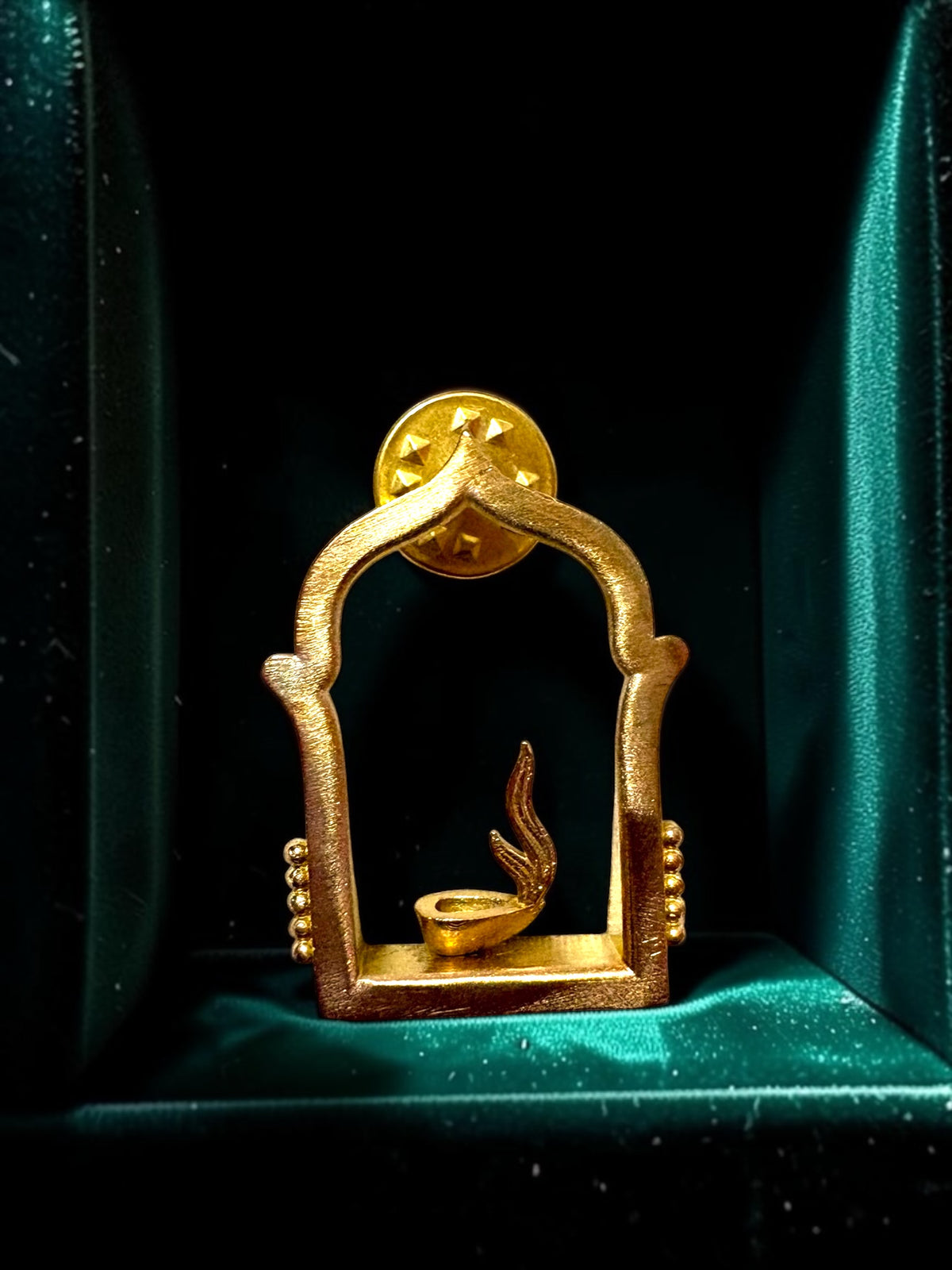Deepavali Premium Sculptural Brass Brooch