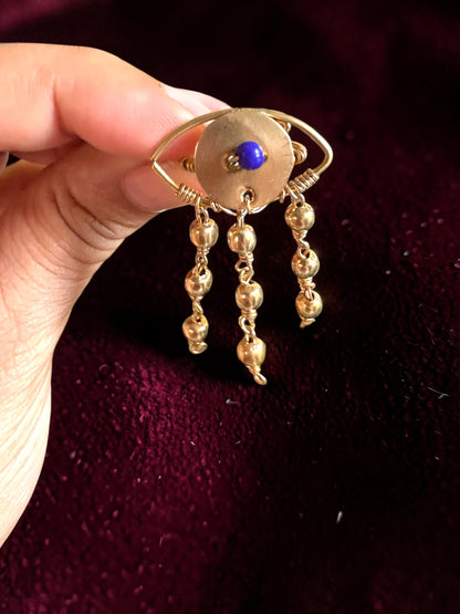 Evil Eye Brass Ring