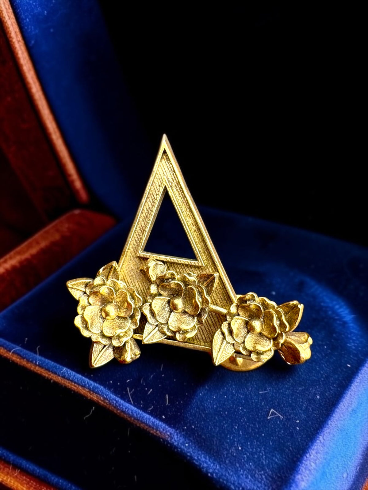 Guldasta Premium Sculptural Brass Brooch