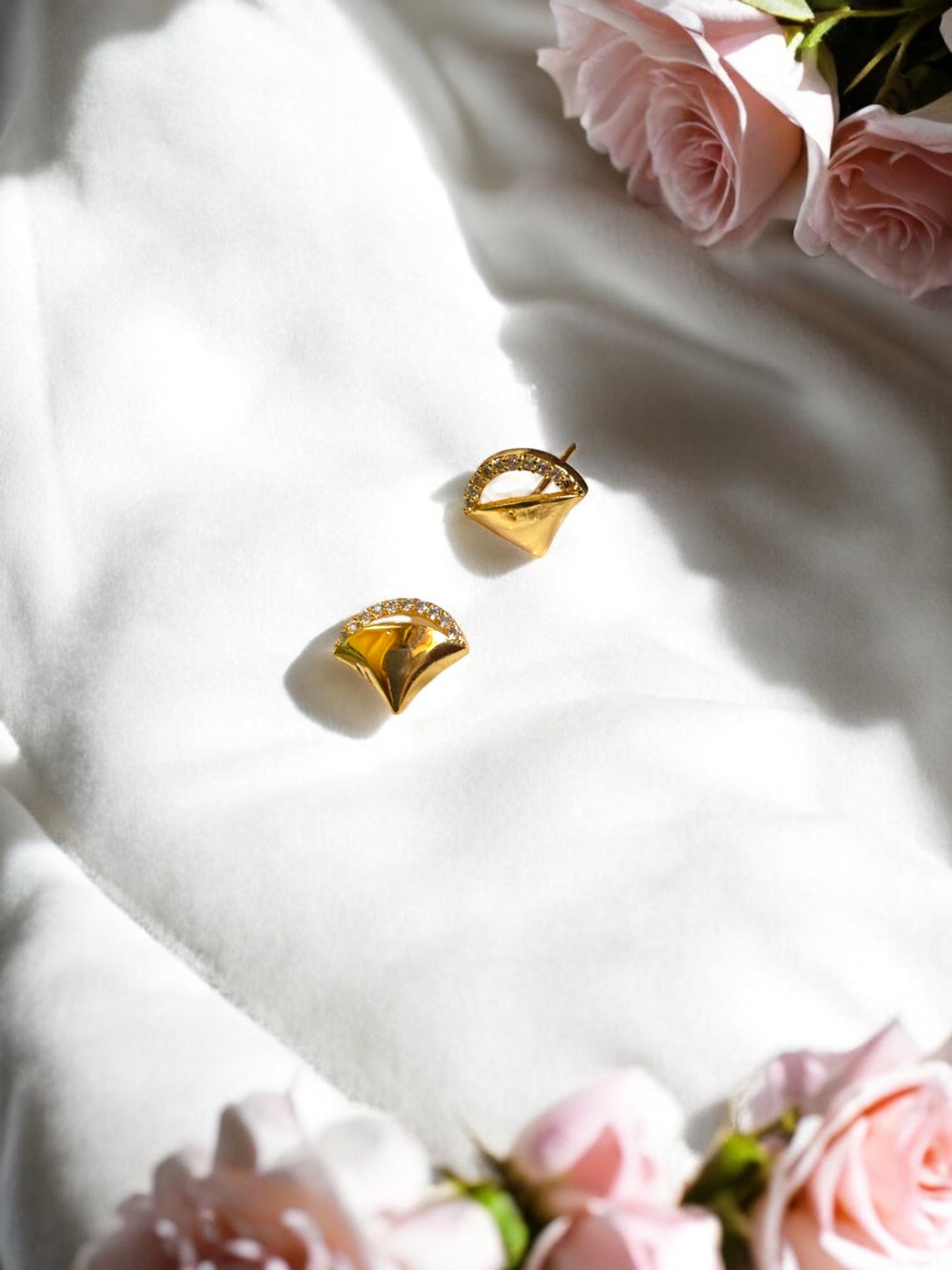 Icecream Cone AD Stone Ear Studs