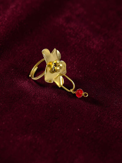 Bangaliana Flower Brass Ring
