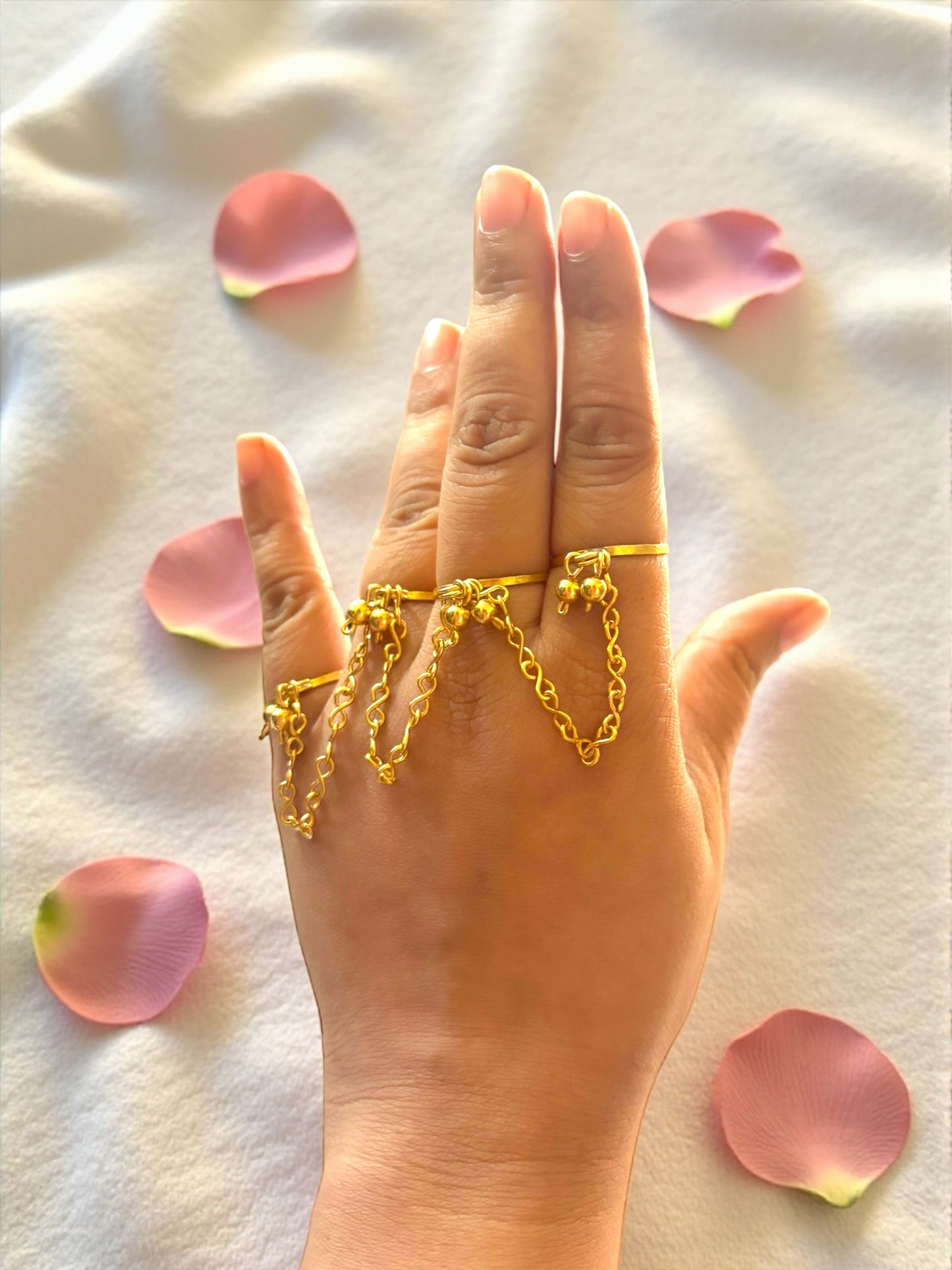 Chained Melody Brass Ring