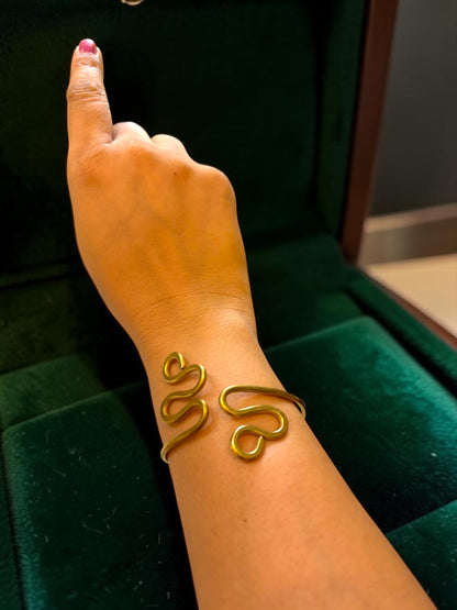 Snake Brass Bracelet