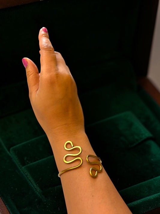 Snake Brass Bracelet