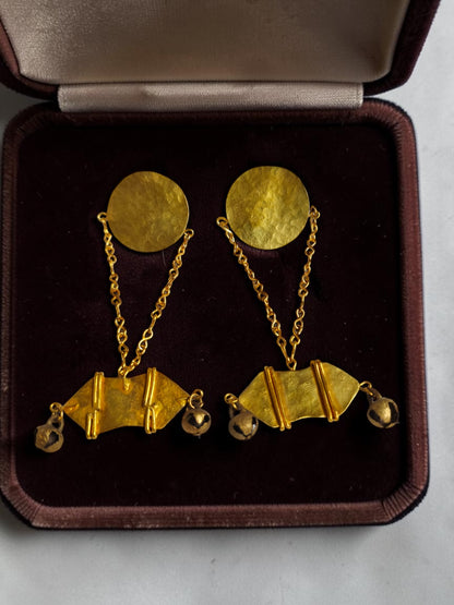 Zameen se Zewar Brass Dangler Earrings