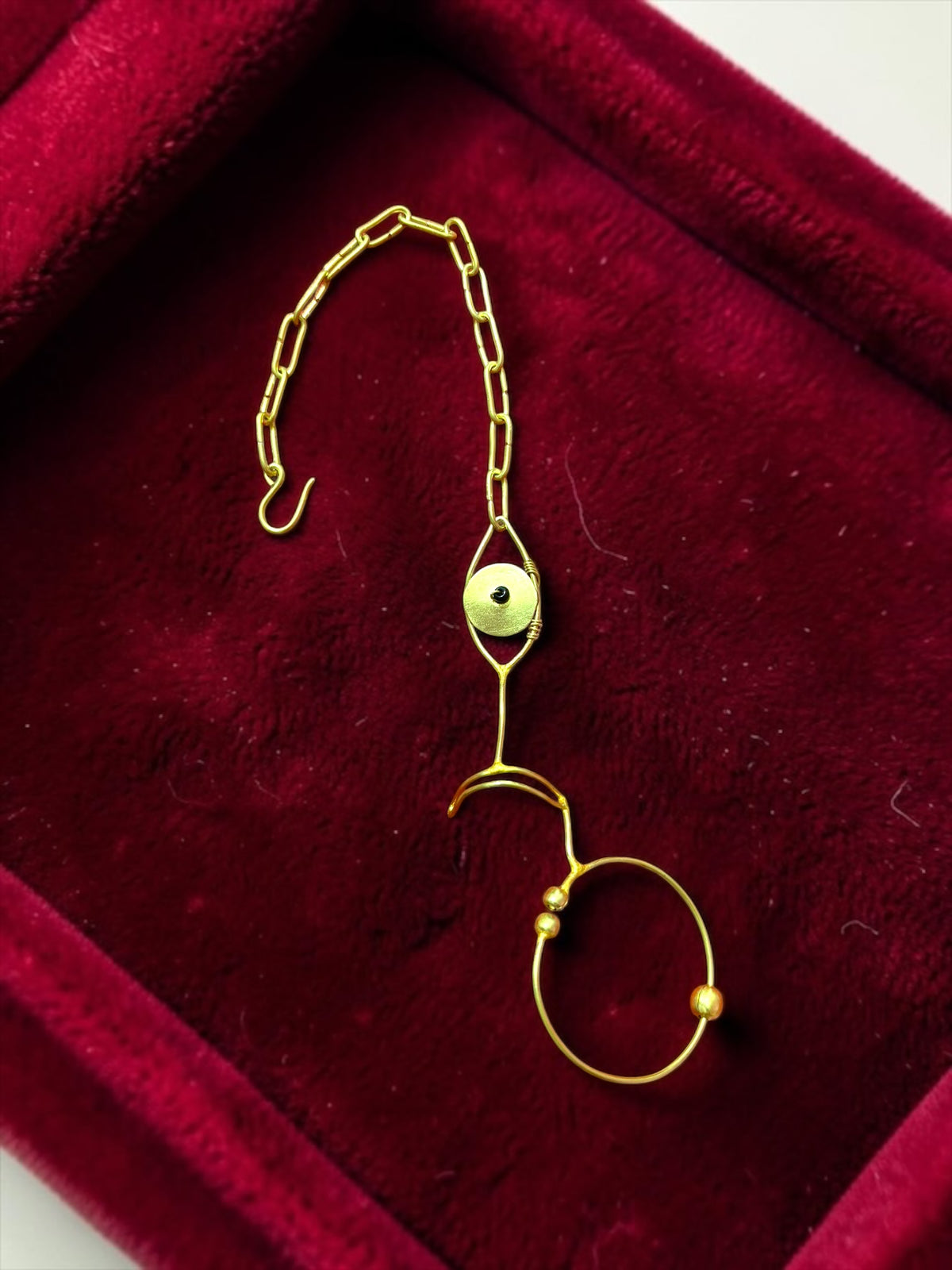 Devi Brass Face Jewelry (No piercing)