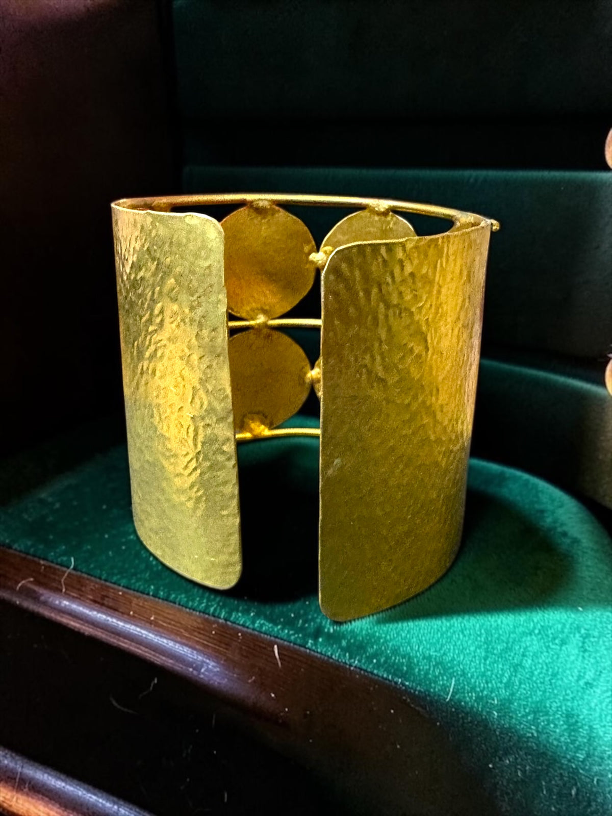 Circle of Life Brass Cuff Bracelet