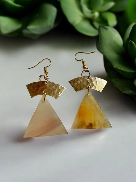 white-pyramid-brass-earrings