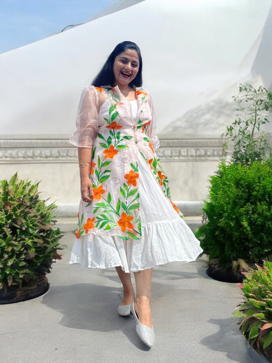 Sakura Organza Jacket Dress