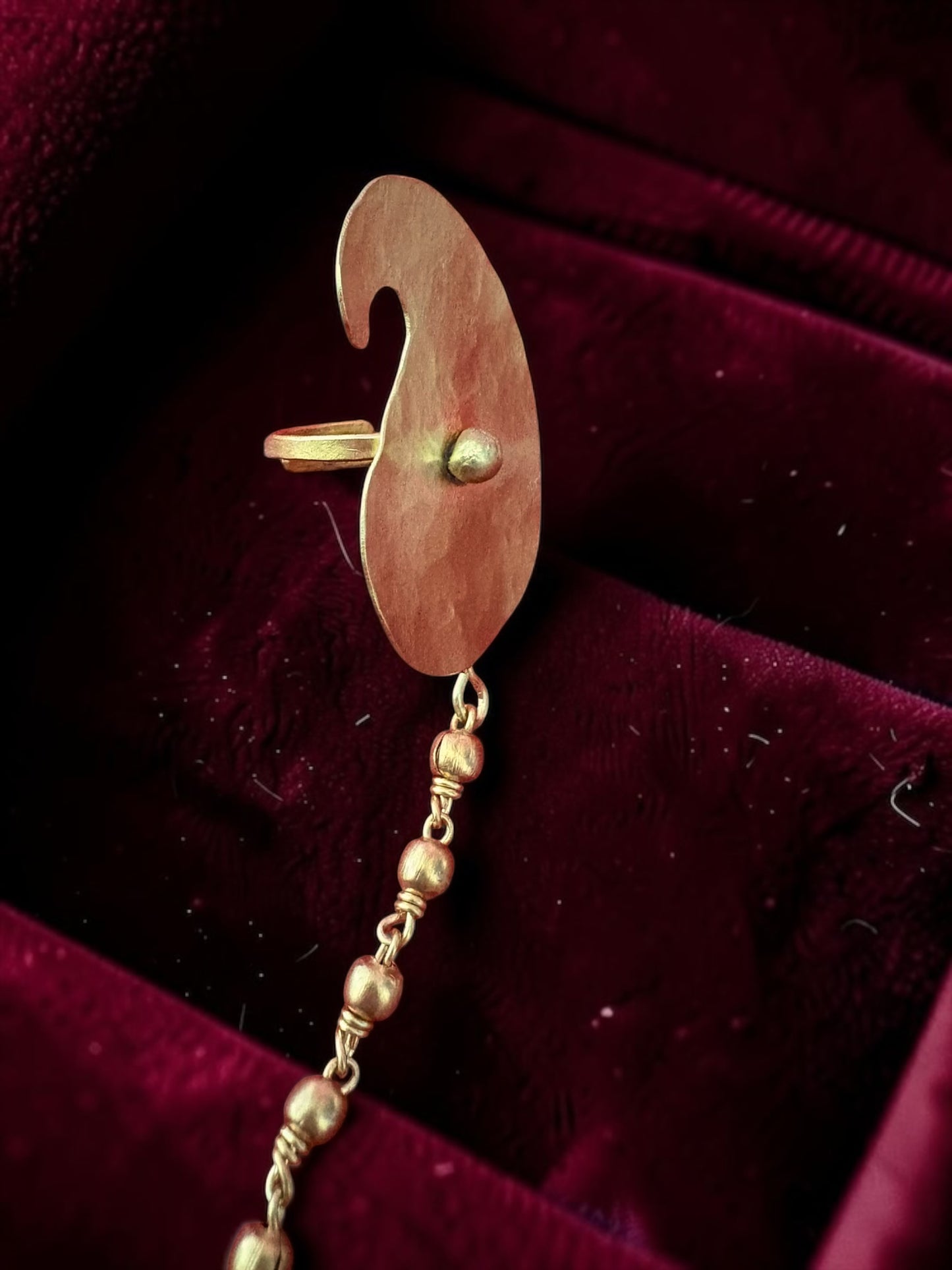 Kolka Brass Hand Harness Bracelet