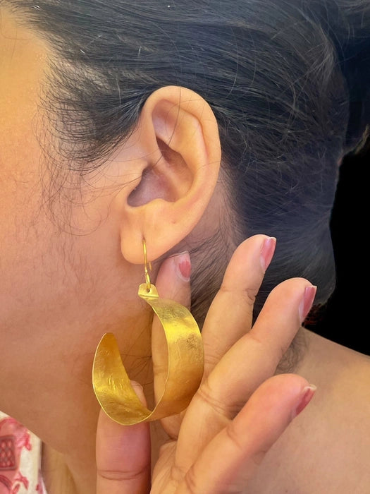 broad-hoop-brass-earrings