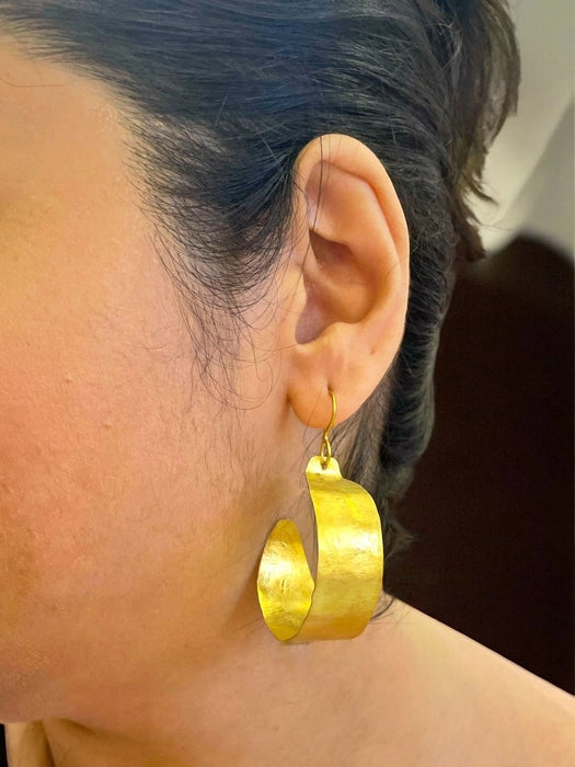 broad-hoop-brass-earrings