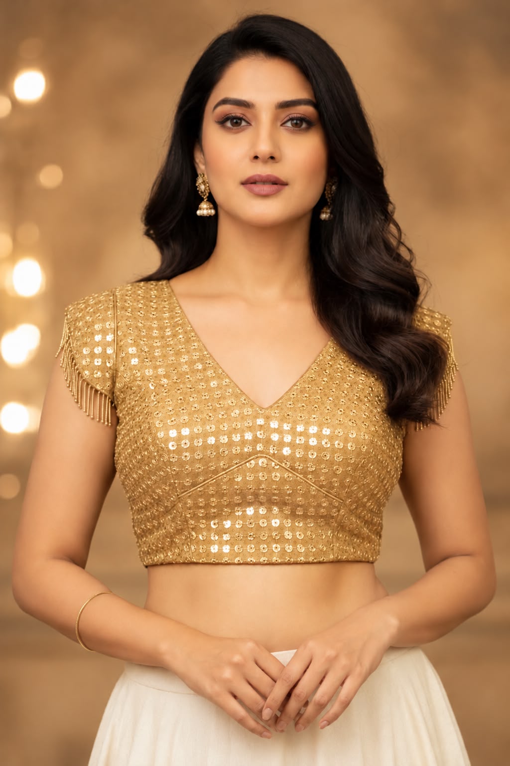 Bling it on Blouse - Golden
