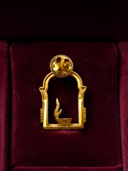 Deepavali Premium Sculptural Brass Brooch