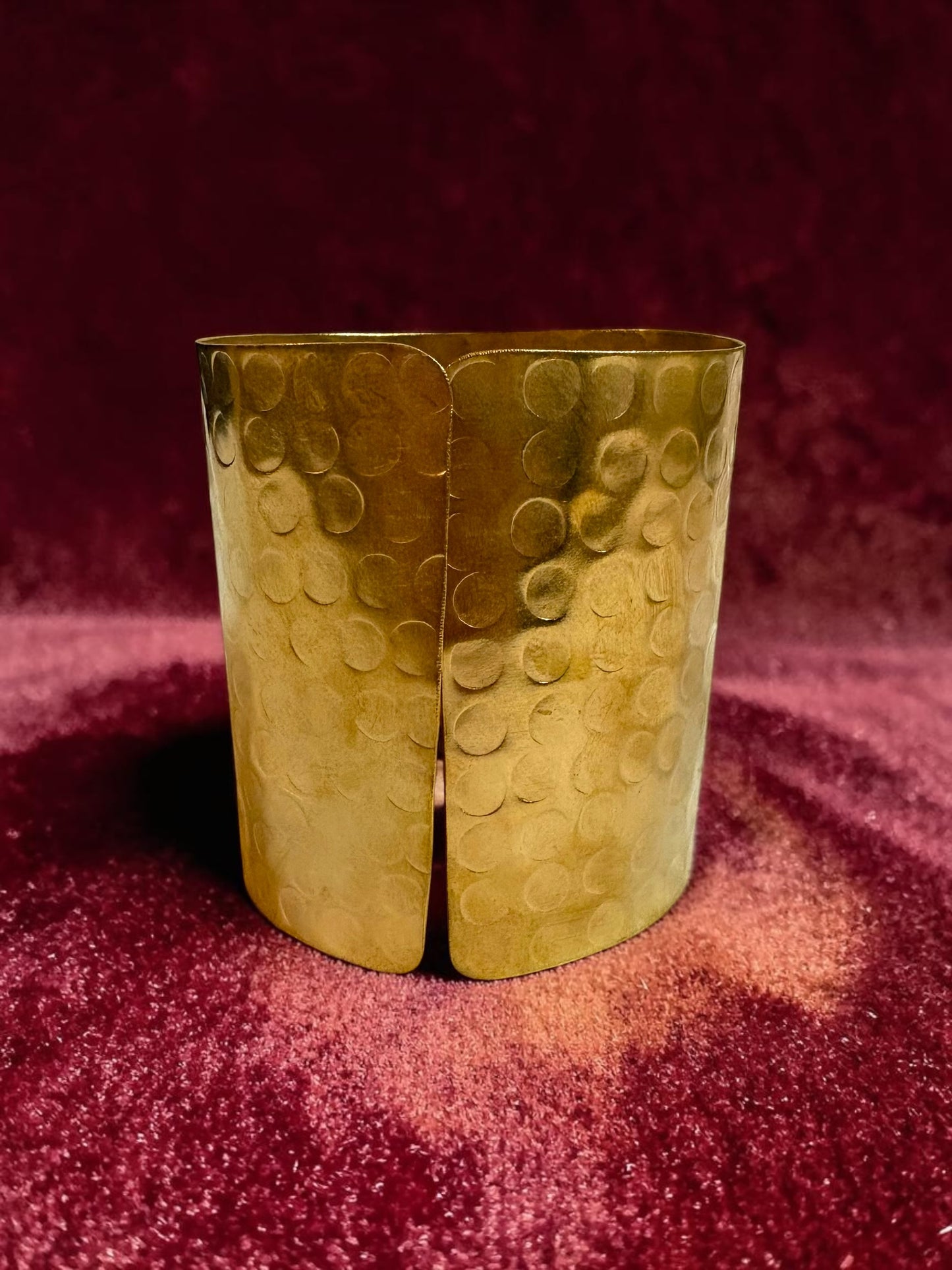 Flower Garden Brass Cuff Bracelet