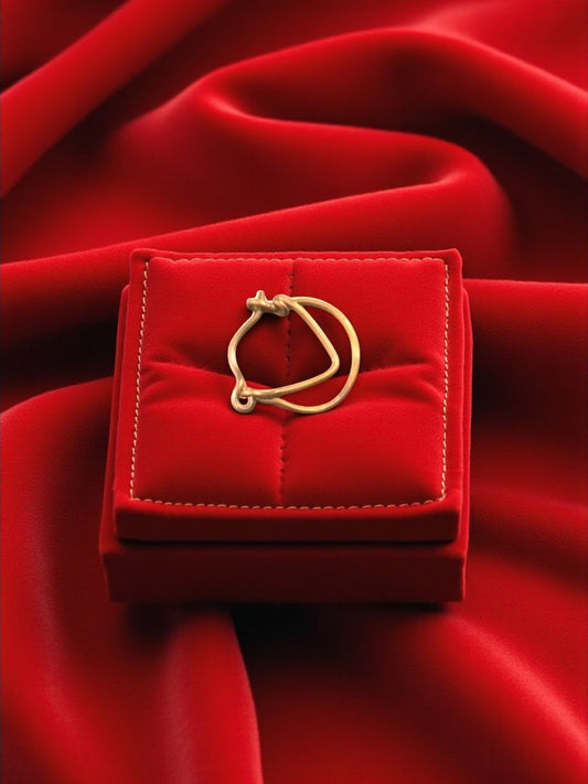 V Circle Brass Nosering (Piercing)