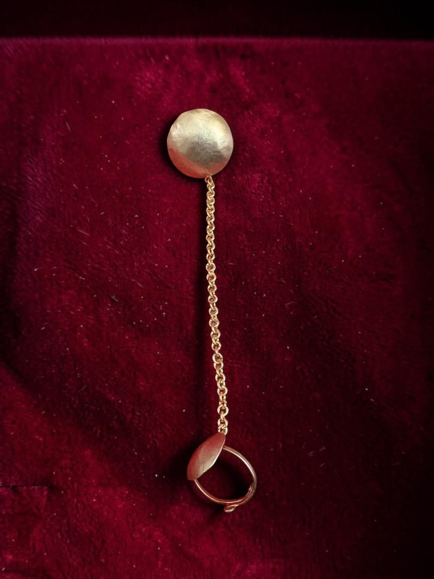 Circle of Life Double Chain Brass Ring