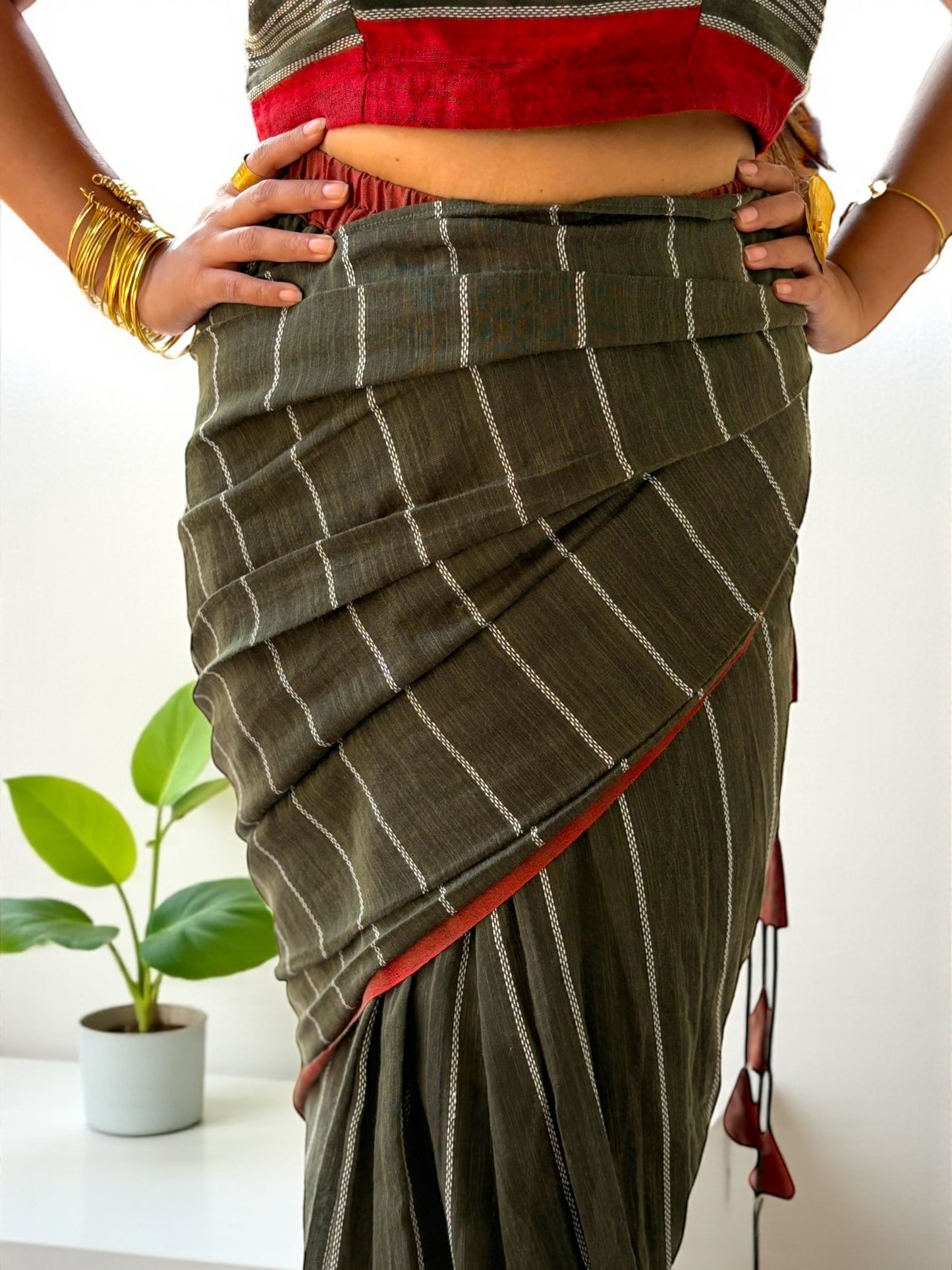 Devika Saree Skirt & Top Cotton Coords Set