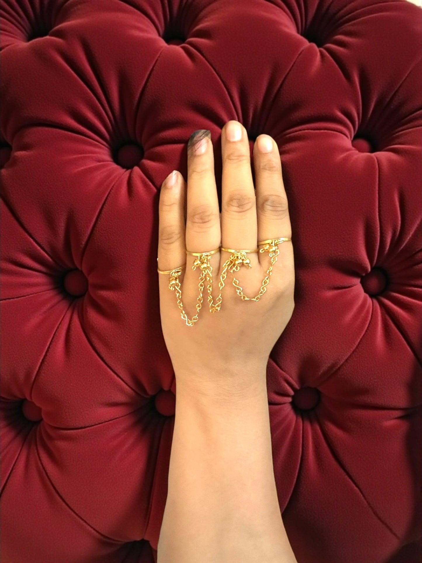 Chained Melody Brass Ring