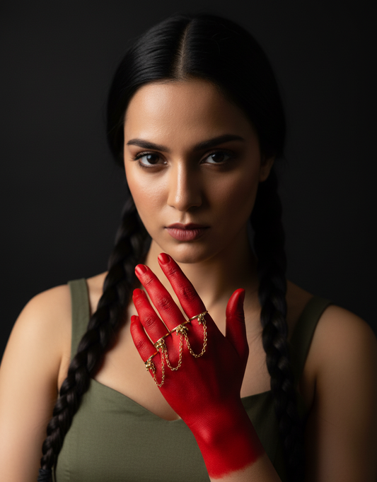 Chained Melody Brass Ring