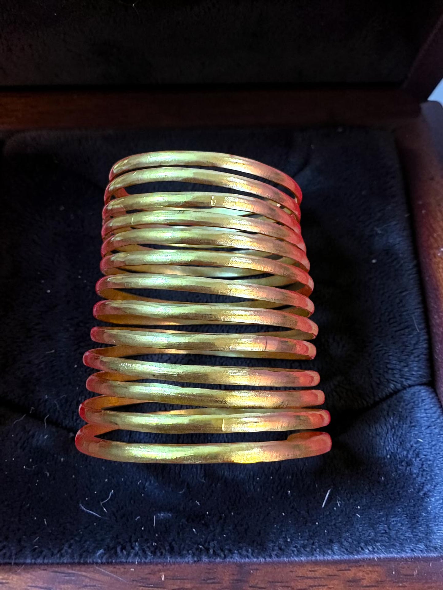 Naga Long Tribal Brass Bracelet