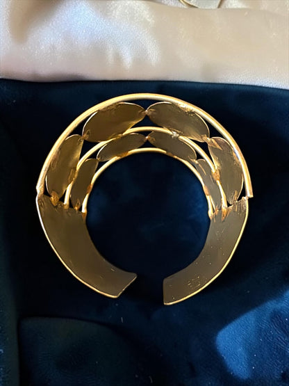Circle of Life Brass Cuff Bracelet