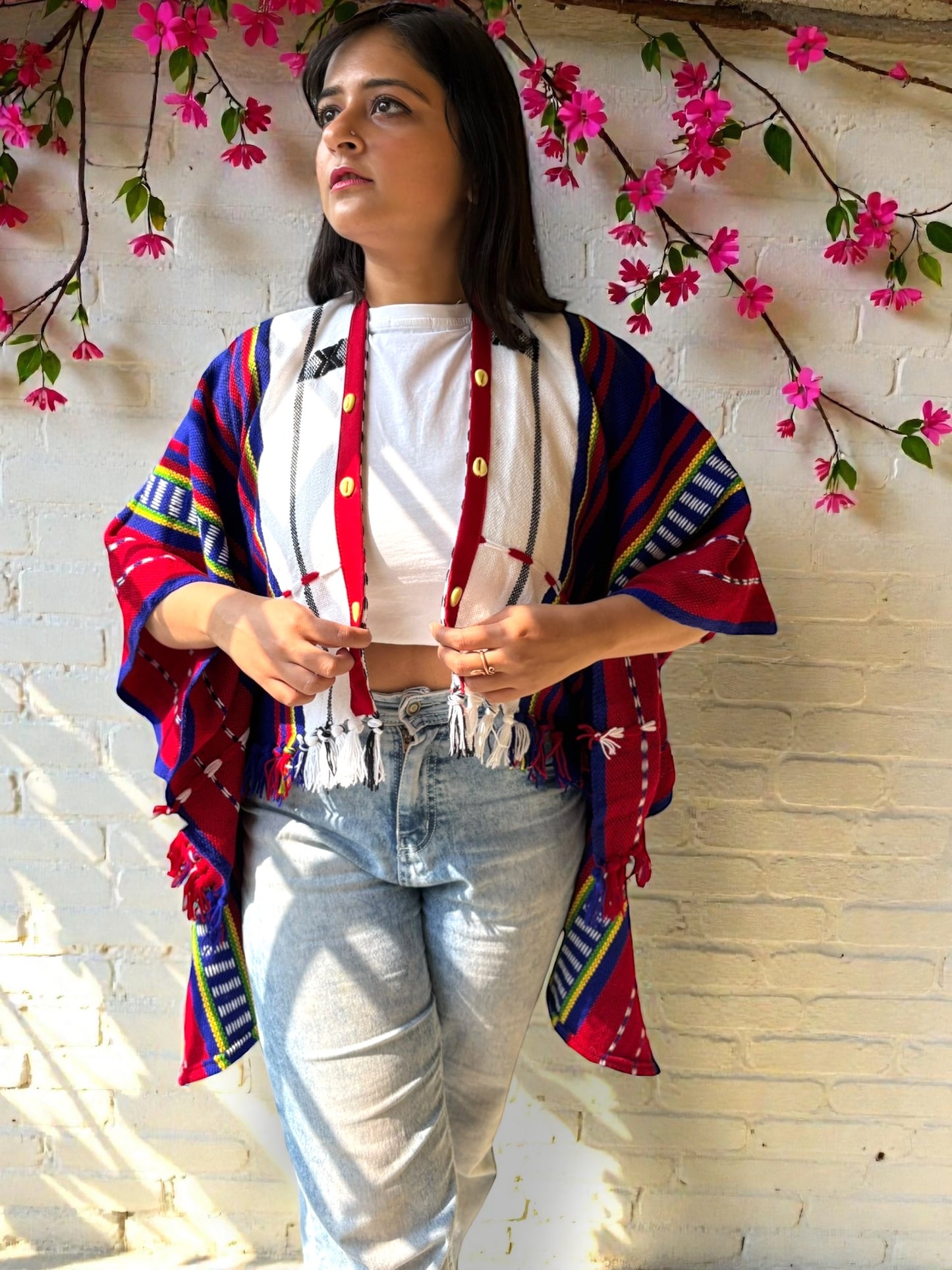 Aife Kaftan High-Low Naga Woollen Jacket