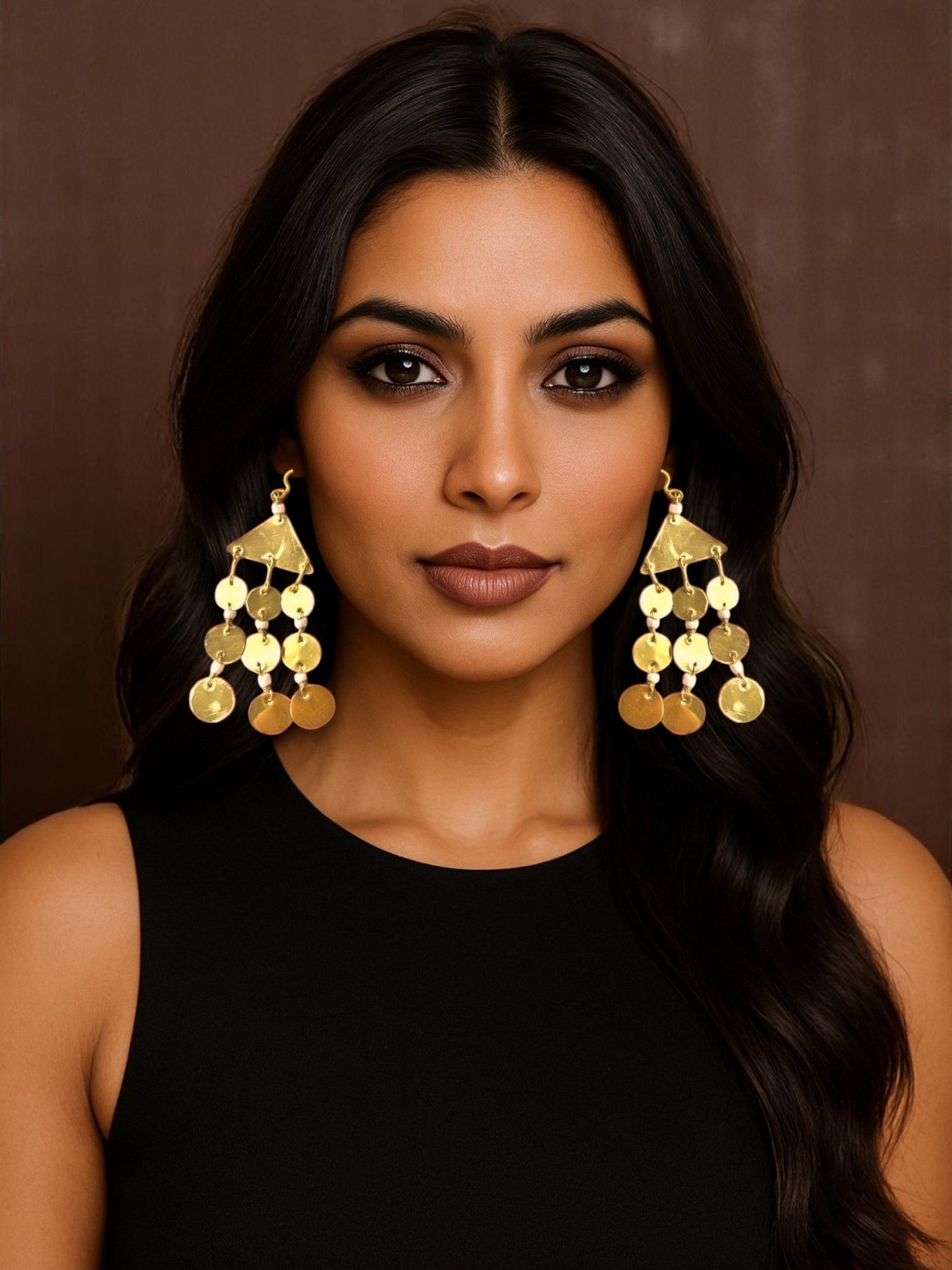 disc-chandelier-brass-earrings