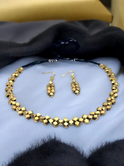 double-beaded-brass-necklace-and-earrings-set