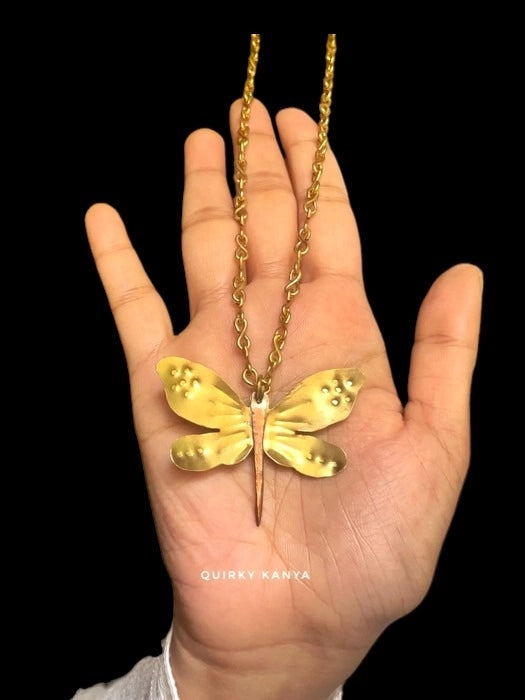 dragonfly-brass-pendant-chain-necklace