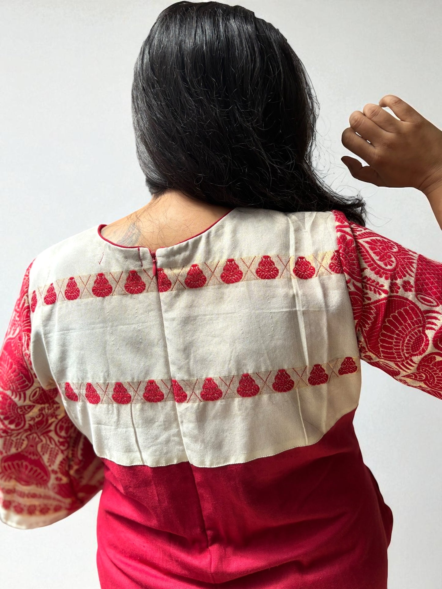 Atiya Assamese Cotton A-line Dress